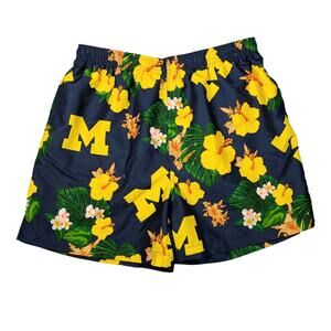 FOCO University of Michigan Wolverines Floral Swim Trunks 2XL Hawaiian Tropical
